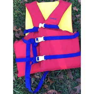 Red/Yellow Universal Adult Life jacket